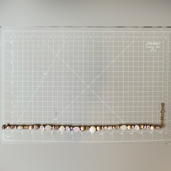 🔥 Rare Vintage JCrew Brûlée Iridescent Statement Necklace - Picture 7 of 15